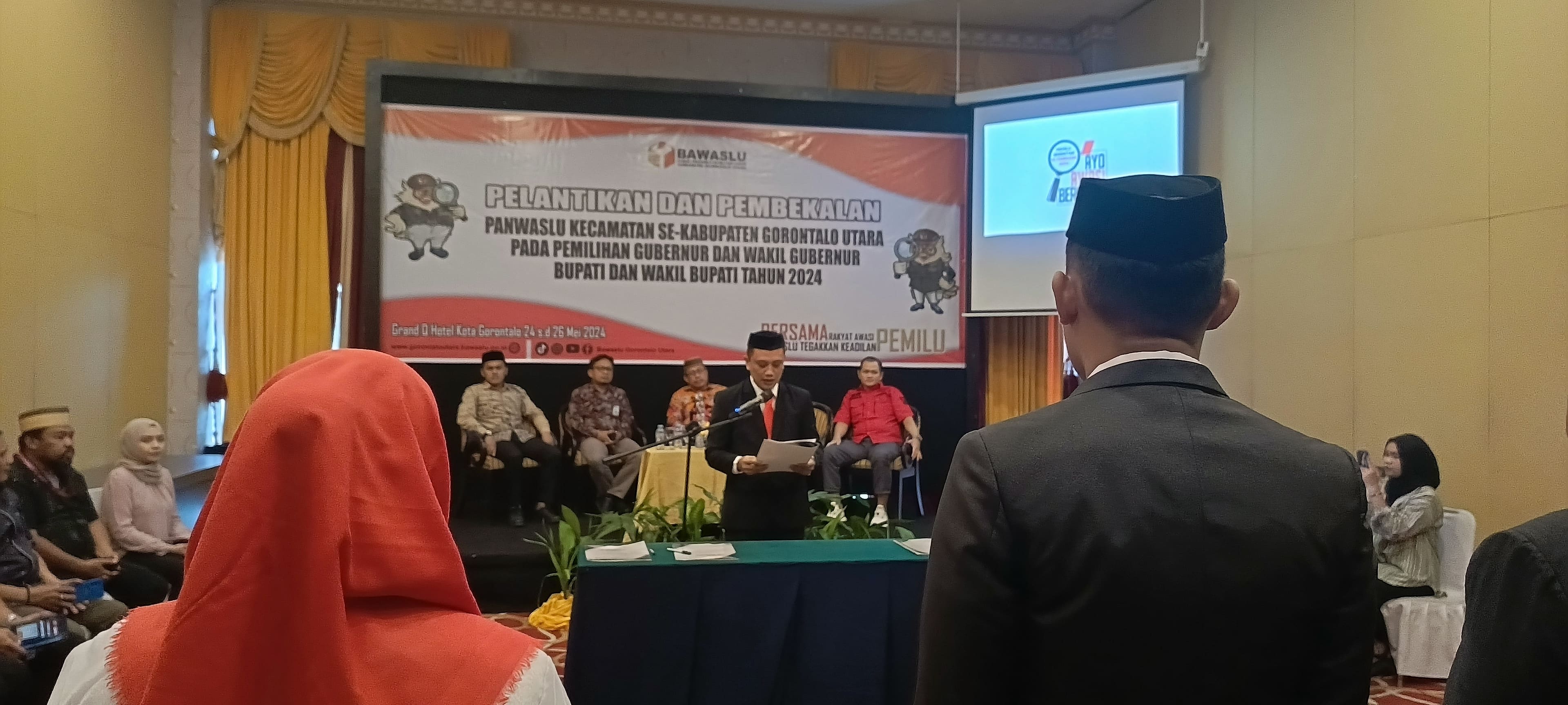 Bawaslu Gorontalo Utara Lantik 33 Anggota Panwas Kecamatan Pada Pemilihan Serentak Tahun 2024