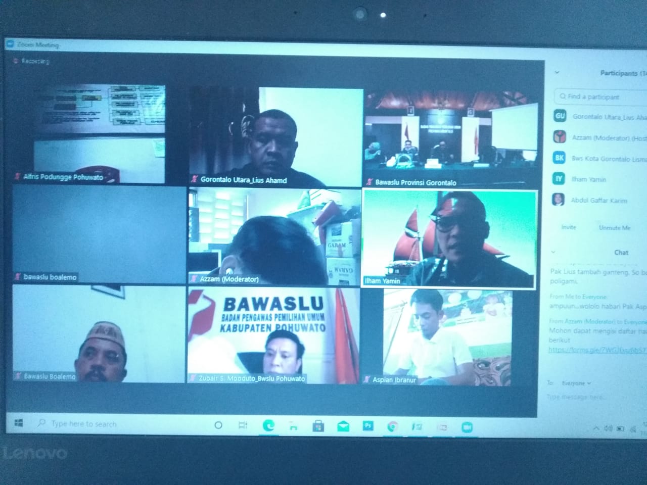 KETUA BAWASLU GORUT HADIRI RAPAT FINALISASI RISET