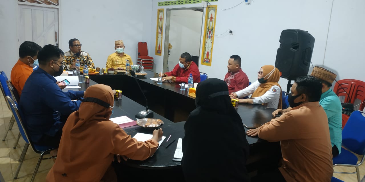 TERIMA KUNJUNGAN KERJA, BAWASLU GORUT LAPORKAN KEGIATAN YANG SUDAH DILAKUKAN