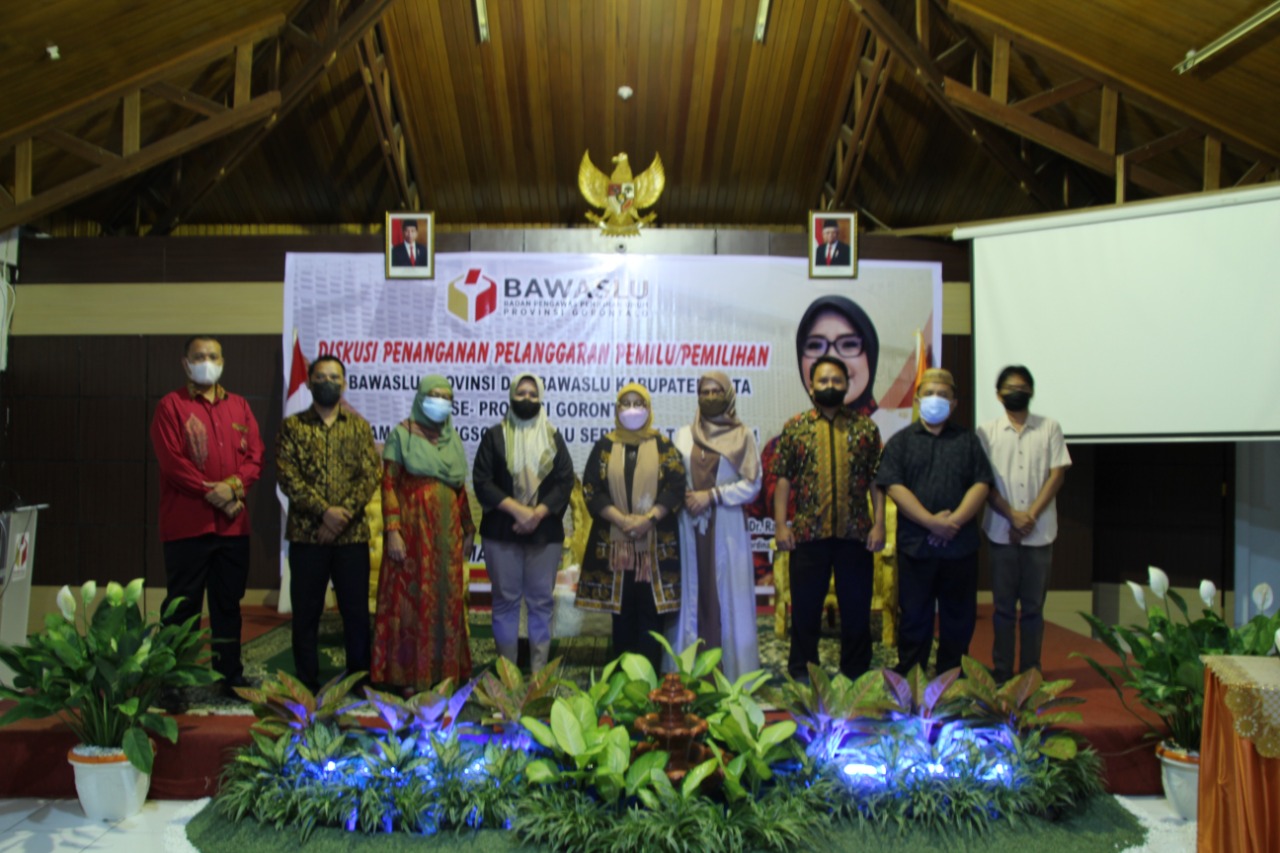 BAWASLU GORONTALO UTARA HADIRI DISKUSI BERSAMA ANGGOTA BAWASLU RI