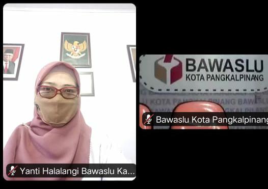 HADIRI RAPAT VIA ZOOM,YANTI REVIEW MASALAH DIPILKADA SEBELUMNYA