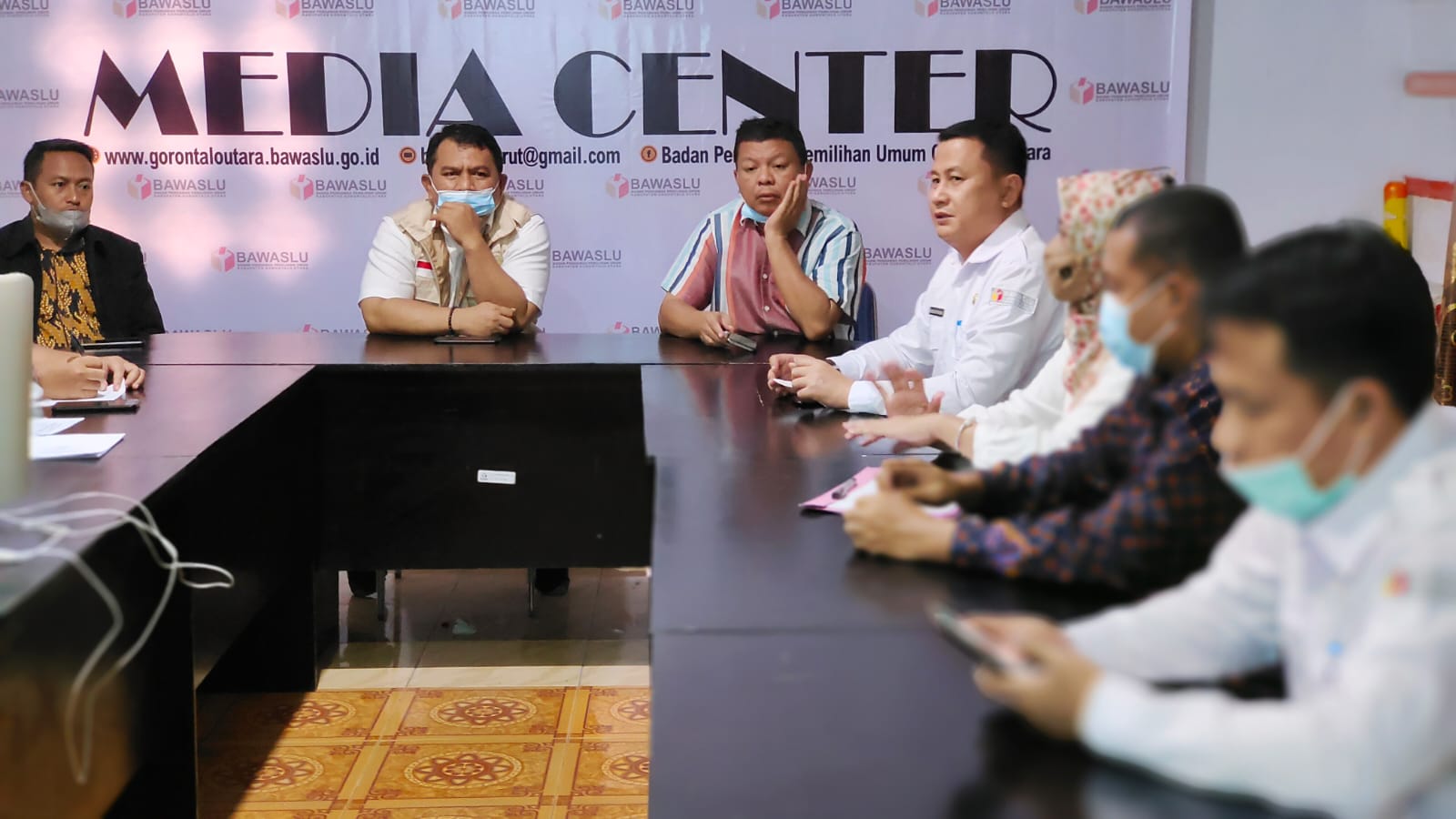 BAWASLU GORUT TERIMA KUNJUNGAN TIM PENILAI KEHUMASAN