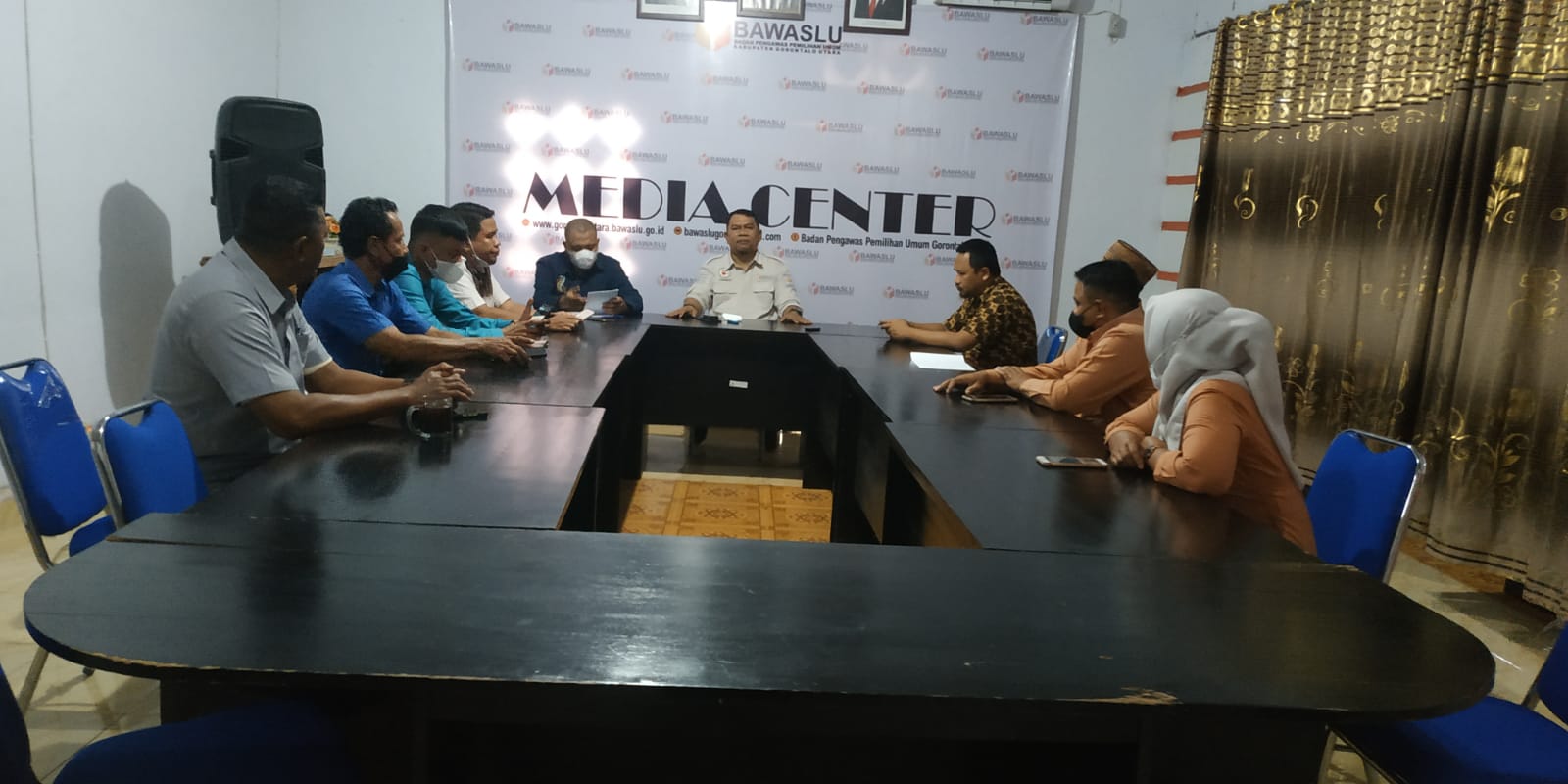 BAWASLU GORUT TERIMA KUNJUNGAN PERDANA BAWASLU PROVINSI GORONTALO DI TAHUN 2022