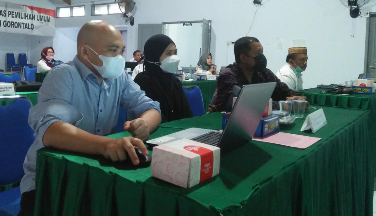 BAWASLU GORUT HADIRI RAPAT KOORDINASI KESIAPAN PENGGUNAAN SIGAP LAPOR