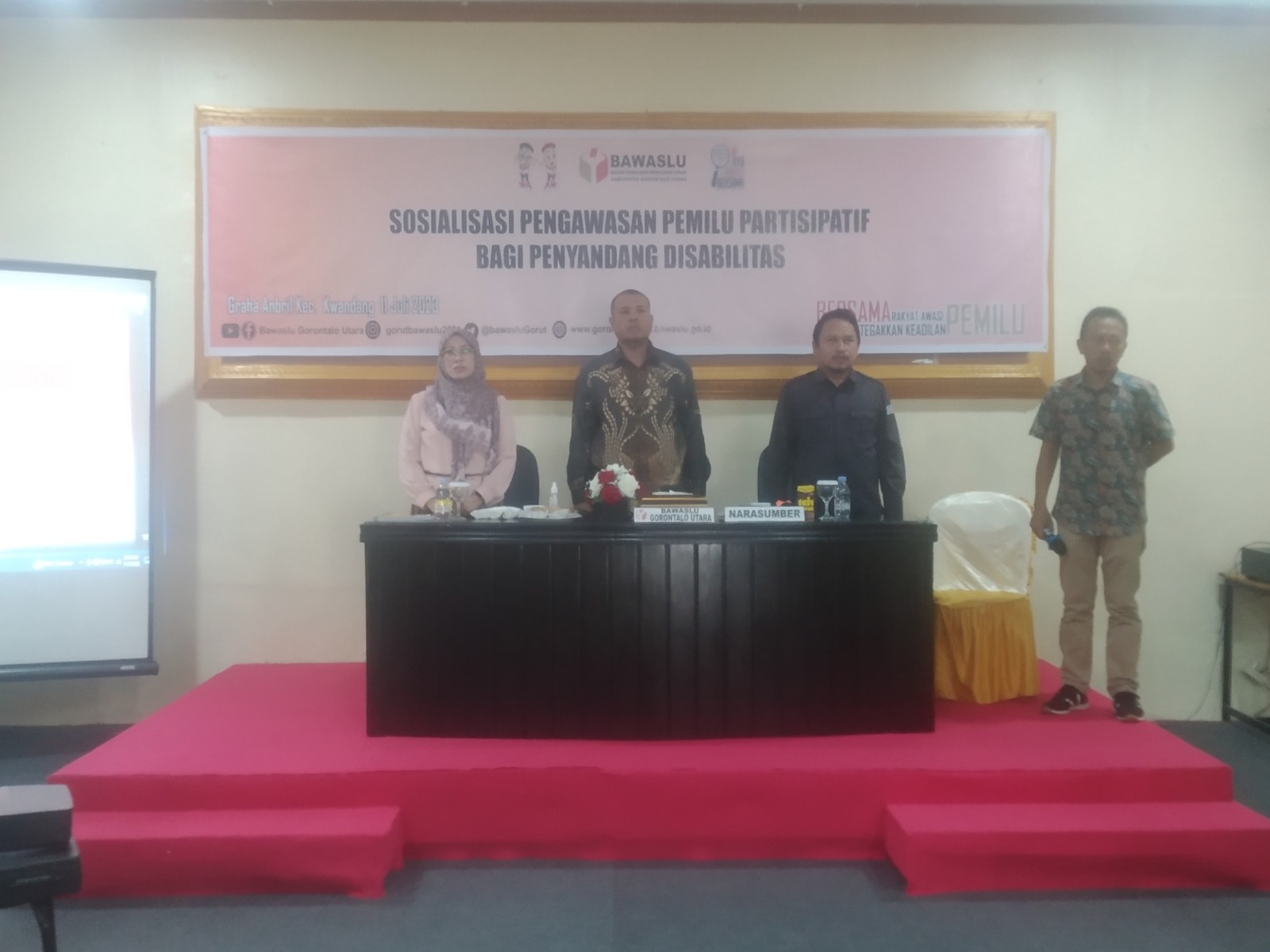 Gelar Sosialisasi Pengawasan Partisipatif, Bawaslu Gorontalo Utara Gandeng Penyandang Disabilitas