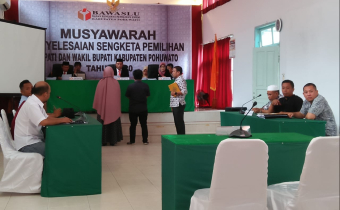 BAWASLU GORUT HADIRI SIDANG PENYELESAIAN SENGKETA