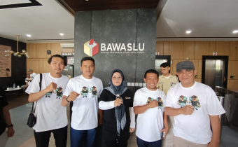 Kordiv HP2H Bawaslu Gorontalo Utara Hadiri Deklarasi Pemilu Damai Dan Launching Mobil Pojok Pengawasan