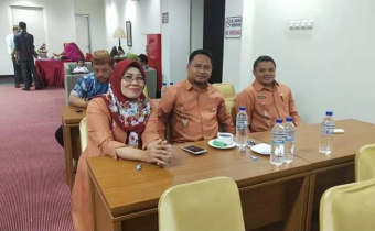 Kordiv SDM Bawaslu Gorut Saat Mengikuti Bimtek