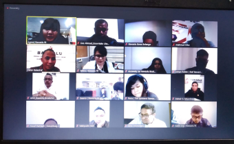 KETUA BAWASLU GORUT HADIRI SOSIALISASI ONLINE DARI BAWASLU RI