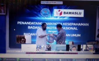 USAI IKUTI PENANDATANGAN MOU, KETUA BAWASLU GORUT BERHARAP ADA TINDAKLANJUT SAMPAI KEDAERAH