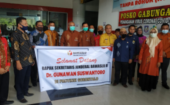 KORSEK GORUT DAMPINGI SEKJEN BAWASLU RI