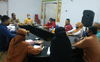 TERIMA KUNJUNGAN KERJA, BAWASLU GORUT LAPORKAN KEGIATAN YANG SUDAH DILAKUKAN