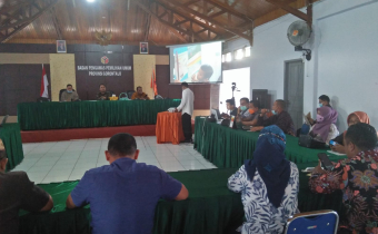 BAWASLU GORONTALO UTARA HADIRI RAKOR PENYUSUNAN LAPORAN KINERJA