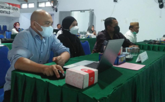 BAWASLU GORUT HADIRI RAPAT KOORDINASI KESIAPAN PENGGUNAAN SIGAP LAPOR