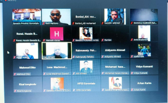 BAWASLU GORUT HADIRI RAPAT KOORDINASI PENYELESAIAN SENGKETA SECARA DARING